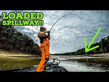 This SPILLWAY Was LOADED With THOUSANDS of AGGRESSIVE BASS!!!!