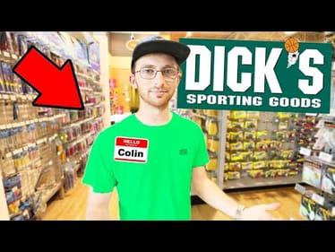Dick's Sporting Goods EMPLOYEE Takes Me FISHING Challenge (Crazy!)