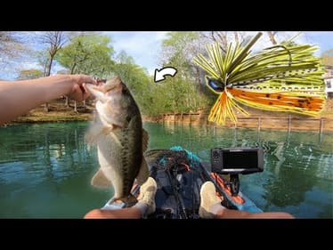 KAYAK BASS FISHING For BIG Prespawn Bass on Private Lake! (Insane)
