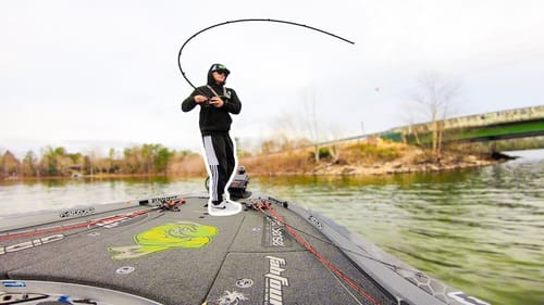 He got INSTANT KARMA for this... (Winter Bass Fishing)