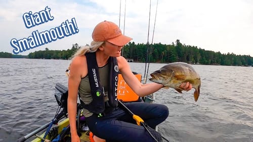 Northern Wisconsin SMALLMOUTH bass (Pre Front fishing)