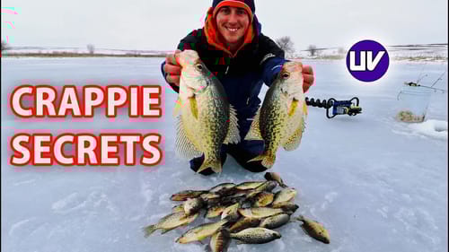 FINDING Late Ice CRAPPIE on New Bodies of Water!