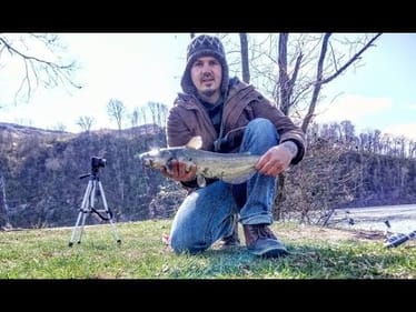 UNEXPECTED CATCH while CATFISHING   ||FREEZING TEMPS||