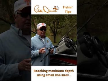 Reaching maximum depth using small line sizes… #fishingtips