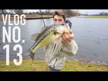 Pond Hopping Winter Bass ft. Apbassin -- VLOG #13
