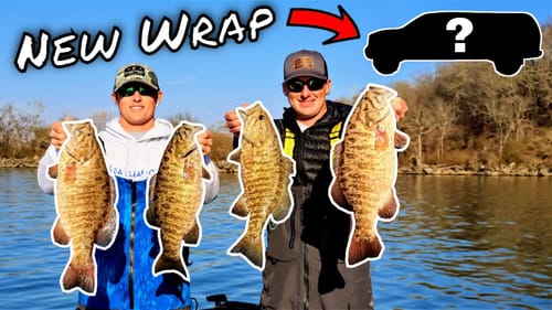 Catching GIANT SMALLMOUTH on the TN River (NEW Truck Wrap)