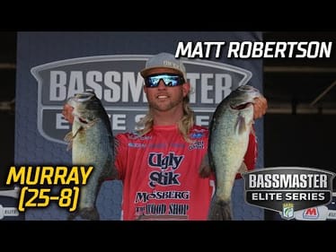 Matt Robertson leads Day 1 of Bassmaster Elite at Lake Murray with 25 pounds, 8 ounces