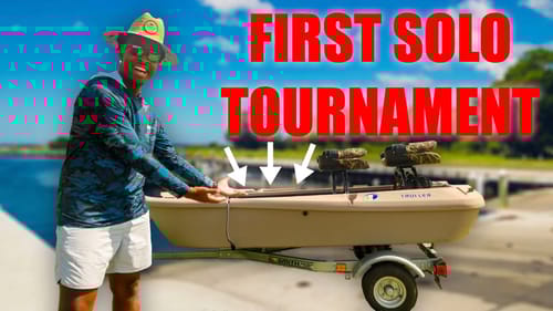 I Fished My FIRST SOLO Bass Tournament in my TWIN TROLLER