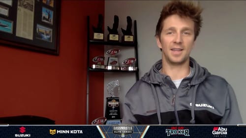 Checking in with Chad Pipkens during the break