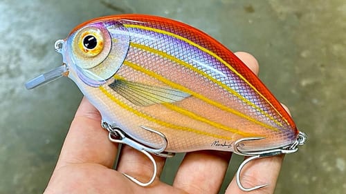 Painting a Threadfin Bream CrankBait