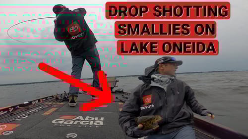 Drop Shotting SMALLIES on Lake Oneida!!