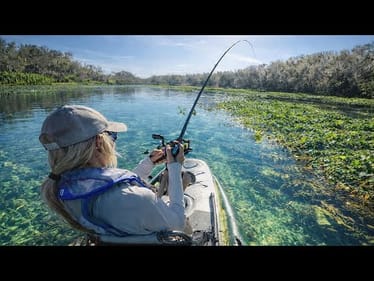 Kayak Fishing an Ulta Clear Creek In Gator Waters