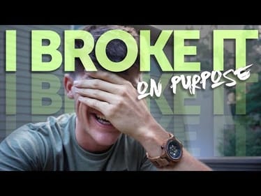 I BROKE IT on Purpose..