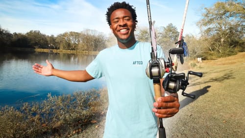 Bass Fishing A Trophy Lake w/ BIG BAITS For 10lb Bass (Alabama Rig)