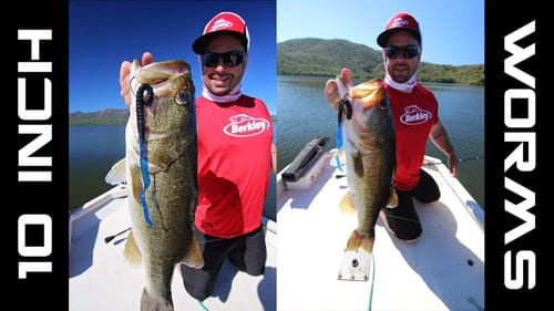 Fishing 10-inch Worms in the Summer for Big Bass