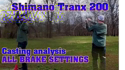 Shimano Tranx 200 casting analysis - Every single setting measured,compared and discussed.