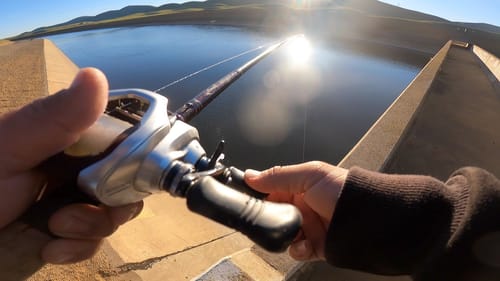 Fishing the California Aqueduct