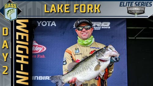 2021 Bassmaster Elite at Lake Fork, TX - Day 2 Weigh-In