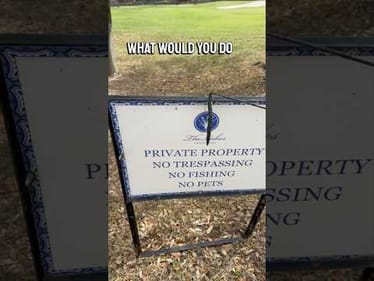 Fishing on a Public Golf Course Pond - Unexpected Challenges #fishing