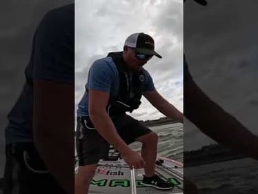 Talk about going anywhere the fish are, huh? #angler #bassfishing #sportfishing