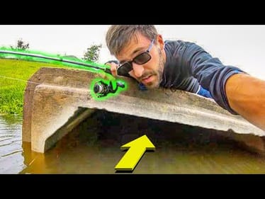 Are there BIG FISH HIDING INSIDE this DRAIN??
