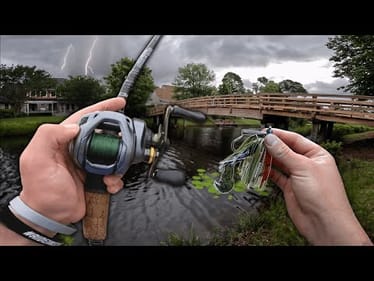 Fishing PRIVATE URBAN CANALS During A STORM!! - (LOADED)