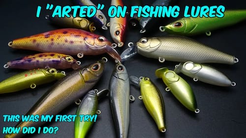 My first attempt at Airbrushing fishing lures.....How do you think I did? I ain't never arted before