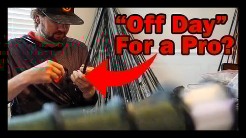 What does Bassmaster pro Kyle Welcher do on his off days?