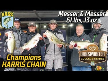 Kentucky Christian wins Bassmaster College Series event at the Harris Chain with 61 pounds!