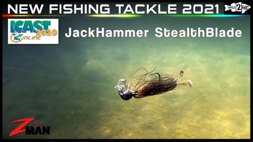 Z-Man ChatterBait Jack Hammer StealthBlade | Underwater Action Video