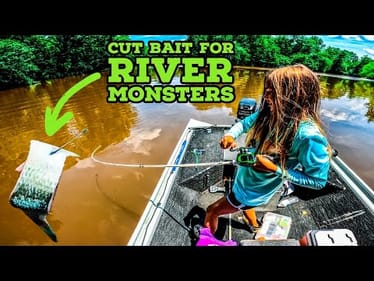 Using CUT BAIT For RIVER MONSTERS!!!