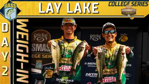 Weigh-in: Day 2 of 2023 Strike King Bassmaster College Series Wildcard at Lay Lake