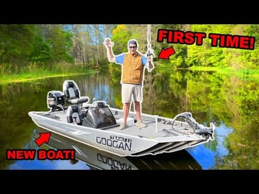 Fishing In My NEW BASS BOAT For The First Time (INSANE!)