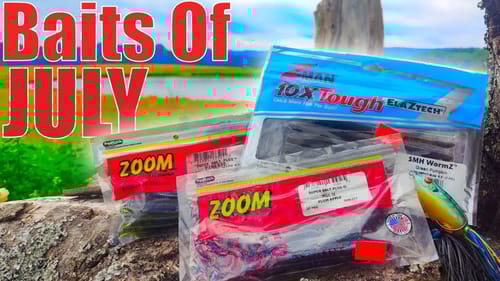 My Top 5 July Bass Fishing Baits