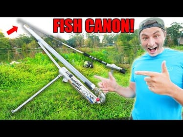World's First FISH CANNON (Shoots 300 Yards!)