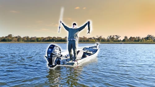 Worm & Jig Fishing Deep Brush with NO Electronics! Jon Boat Bass Fishing the Fall