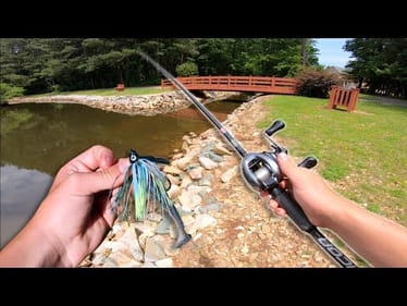 Pond Fishing For SPAWNING BASS (Bed fishing!)