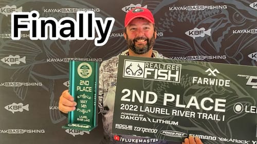Finally a Good Finish - Kayak Bass Fishing Pro/Trail Tournament - Laurel River Lake, KY