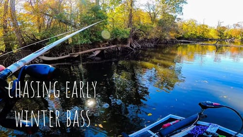 Flipping HEAVY COVER For EARLY Winter RIVER Bass!! || They Were Chewing!!!