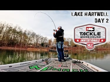 DAY 2 LAKE HARTWELL - MLF PRO INVITATIONAL BASS FISHING TOURNAMENT! FISHING FOR $80K!