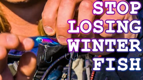 ❄ MacGyver Winter Bass Fishing - BEST Blade Bait Tip!