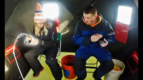 She's Hooked Up Ice Fishing! (SURPRISE CATCH)