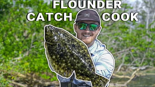 Flounder Catch Clean and Cook | Fishing Clear Saltwater