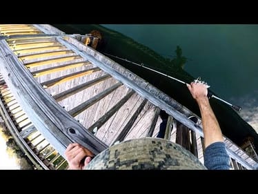 ULTRALIGHT FISHING a BRIDGE for BIG PANFISH!!