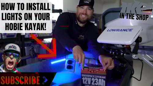 HOW TO INSTALL LIGHTS ON YOUR HOBIE KAYAK!