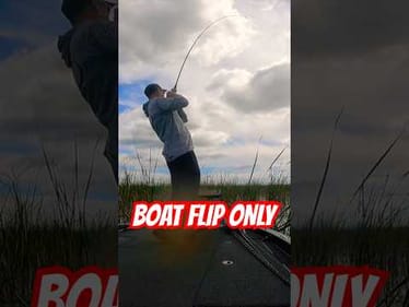 BOAT FLIP ONLY‼️ Catch & Release Lake Okeechobee #short #bassfishing #okeechobee