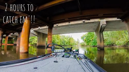 I Fished An ULTRA LOW River For 2 Hours....How MANY Could I CATCH??? ||  Early Fall Bass Fishing