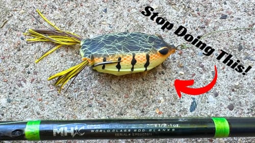 90% Of Anglers Fish A Hollow Belly Frog Wrong! Try These Retrieves!