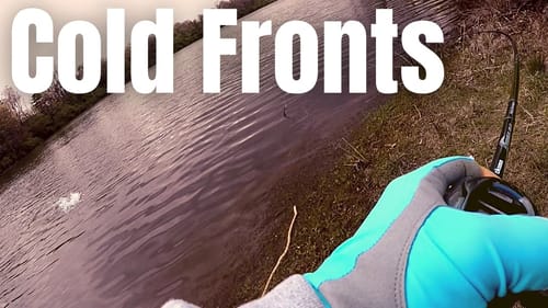 The BEST Way To Catch Bass AFTER A COLD FRONT