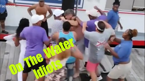 Pontoon Boat Fight Ends Badly For Ignorant Rednecks…